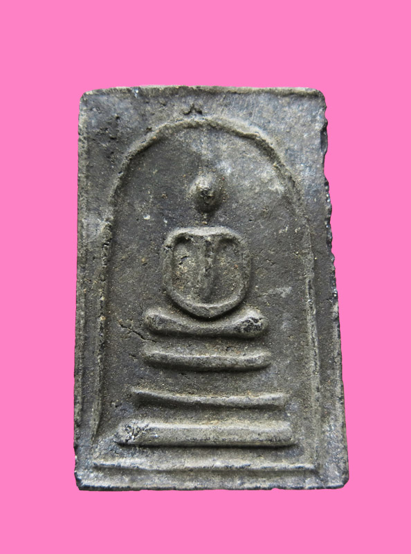 สมเด็จเนื้อผงใบลาน หลังยันต์นูน วัดศีลขันธ์ ปี 13 เจ้าคุณนรอธิฐานจิต