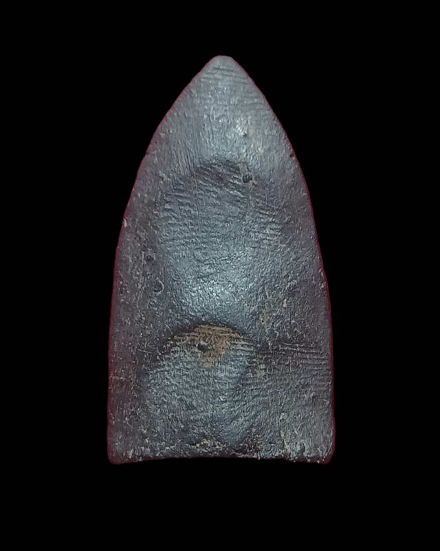 พระสรรค์นั่งฐานขีด สังฆาฏิคู่เนื้อผงใบลาน (นิยมสุด) หลวงพ่อกวย วัดโฆสิตาราม จ.ชัยนาท 